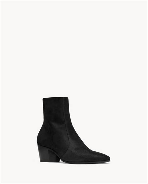 ysl scamosciata|VASSILI boots in shimmering suede .